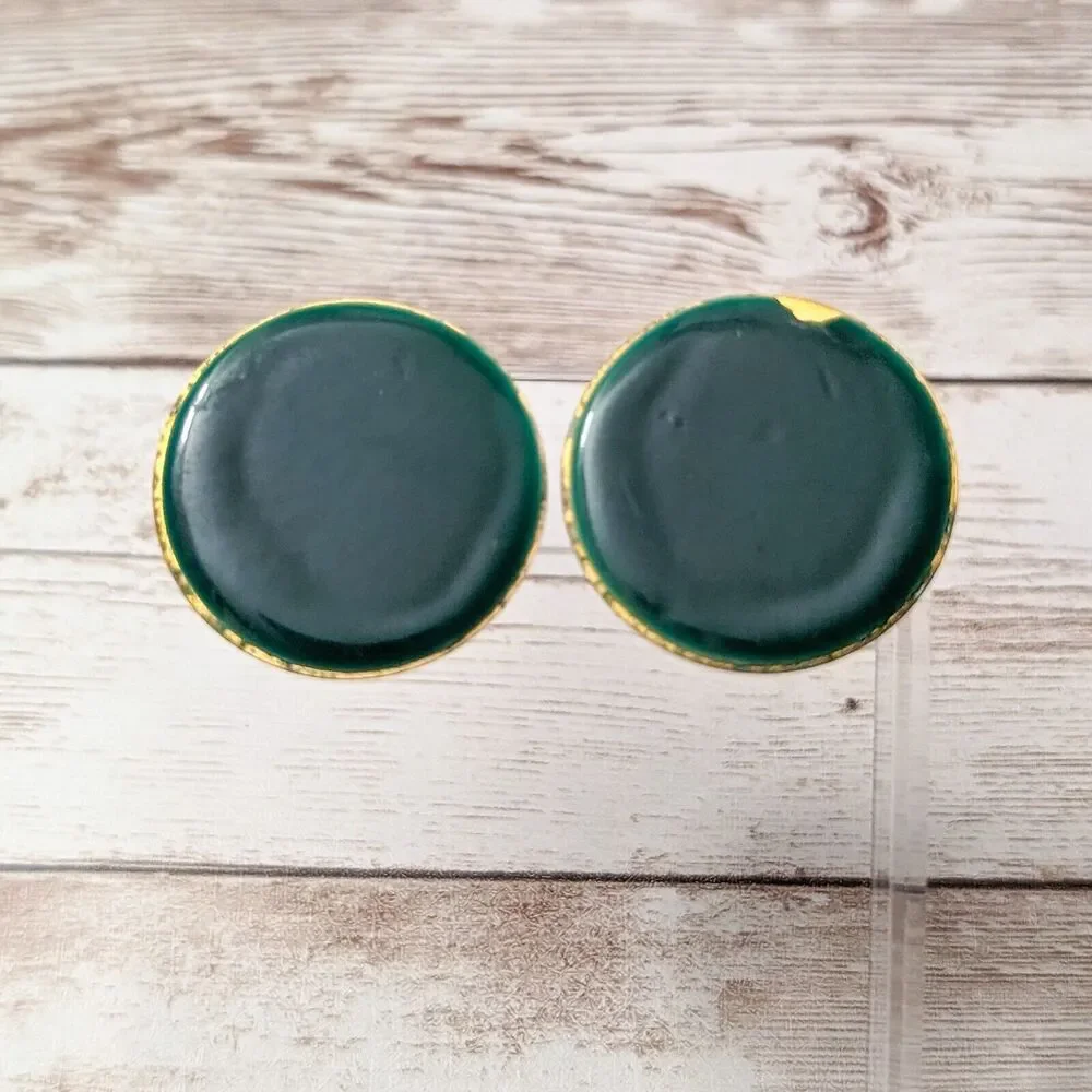 Vintage Clip On Earrings - 1.25